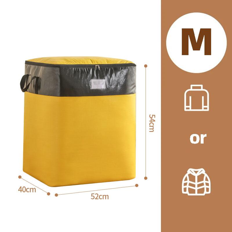 

Надвелика місткість Переїзд Упаковка Потовщена сумка для зберігання Багаж Одяг Організаційна сумка Водонепроникний Артефакт для зберігання ковдр M жовтий