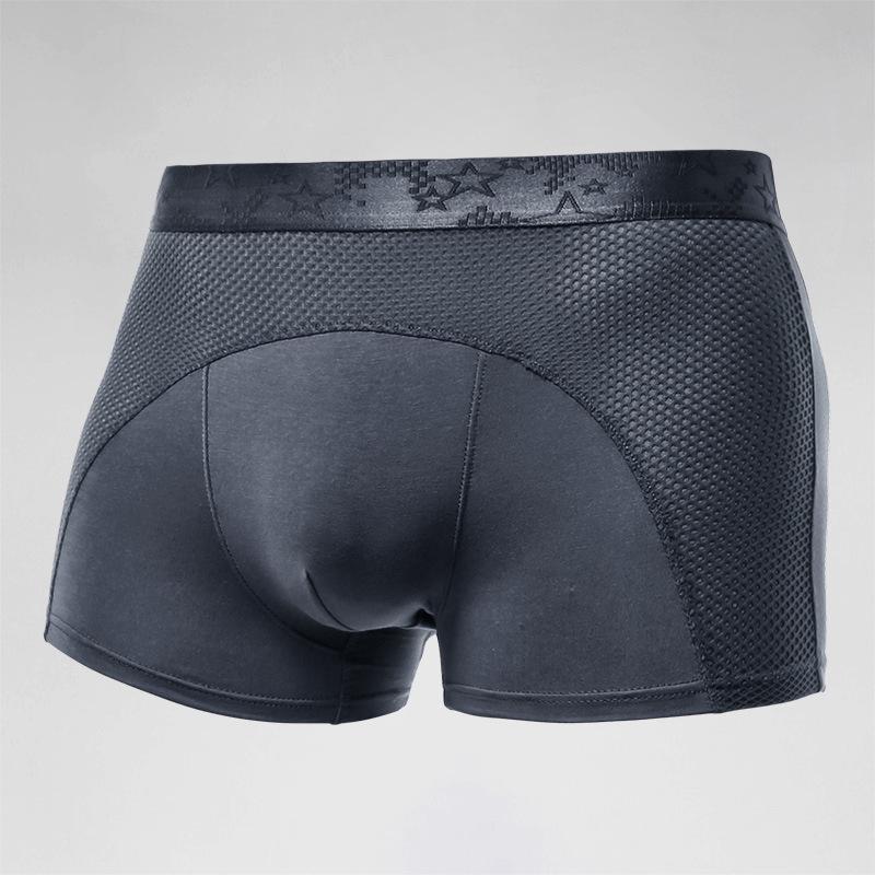 Ice Silk Mesh Men's Boxer Briefs - Breathable, Comfortable Sports Shorts
