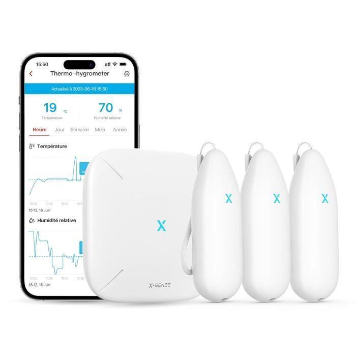 Thermomètre Hygromètre WiFi - X-SENSE - STH54 - Précision ±0,2°C - Notifications Smartphone - Portée 500m