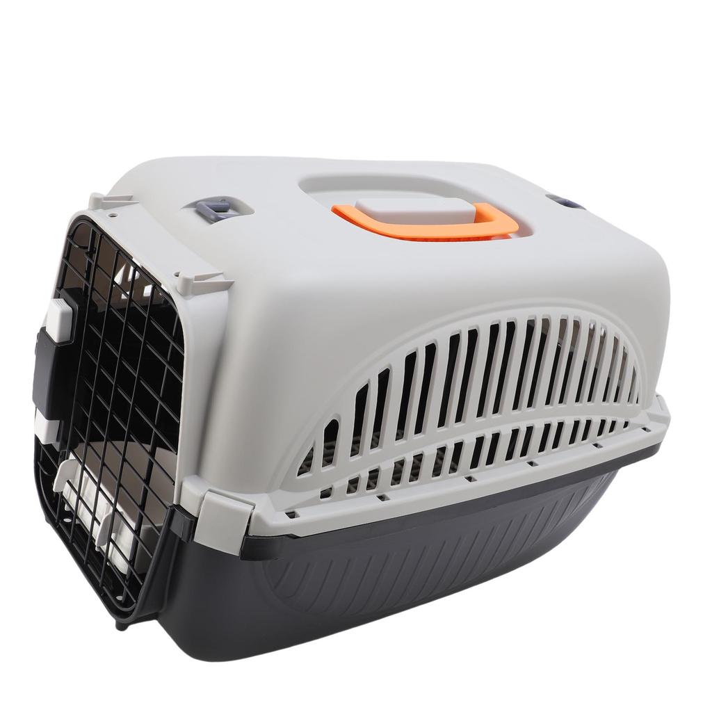 Trasportino per animali in plastica, facile da montare, spazioso, con ottima ventilazione, ideale per viaggi all'aperto.