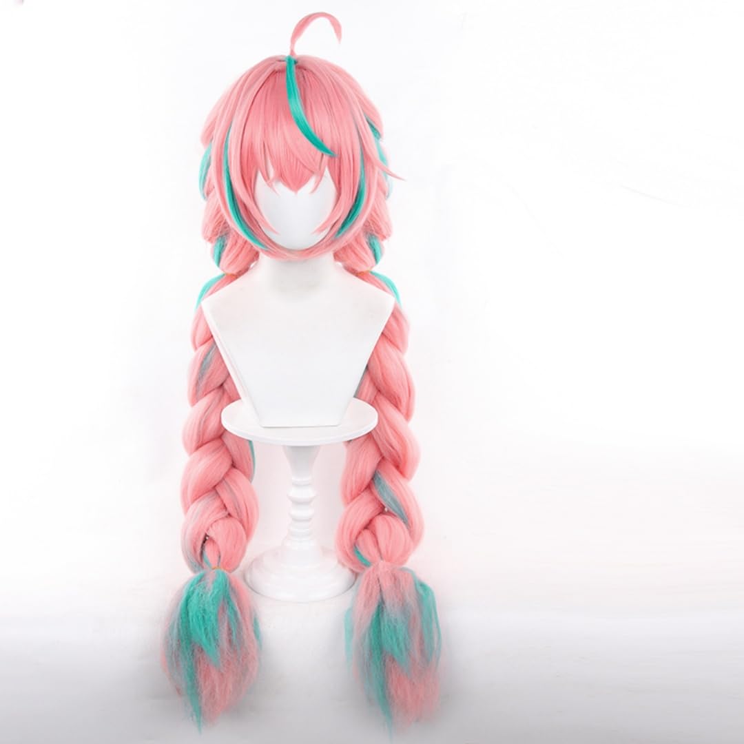 

Genshin Impact Eileen Valesa Anime Cosplay Wig for and School Festivals Heat-Resistant Wig, Halloween, Christmas, Costumes, (Includes Net)