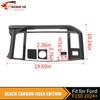 Carbon Fiber Inner Center Control Navigation Screen Trim For Ford F150 2024 2025