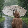 Portable Cartoon Cat Umbrella Waterproof Automatic Umbrella Frosted Umbrella  Rainy Day