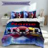3pcs Custom Name Mighty Morphin Power Rangers Set,Includes 1 Duvet Cover and 2 Pillowcases,All-season Bedroom Decor