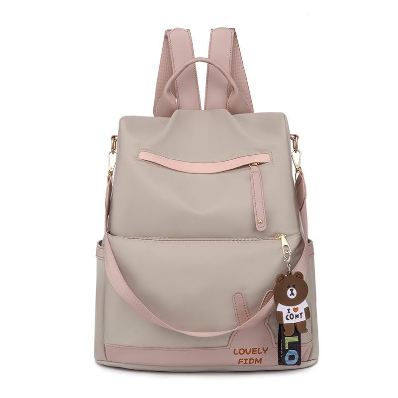 Backpack Female Oxford Cloth Large Capacity Stream Casual Simple Cute Printed Lightweight Backpack Casual Travel