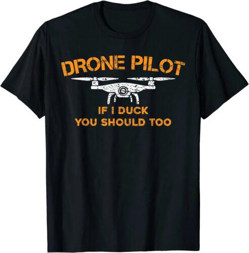 NEW LIMITED Drone Pilot If I Duck You Should Too Funny RC Quadcopter T-Shirt S разноцветный