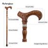 Flower Brown Wooden Fashion Walking Stick Decorative Vampire Cospaly Party Wood Walking Cane Halloween Mace Wand Crosier 93cm