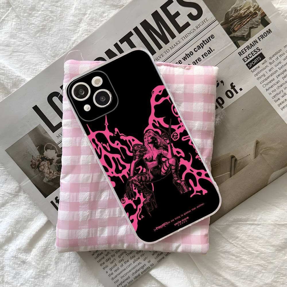 

Singer L-Lady G-Gaga For iPhone 17 16 15 14 13 12 Mini 11 Pro Max Transparent Case iPhone 16