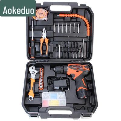 Aokedu Cordless Drill & Hardware Tool Set