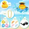6-36 Set Mini Rubber Ducks In Bulk Summer Rubber Ducky Bathtub Shower Ducks For Baby Shower Car Dashboard Decor