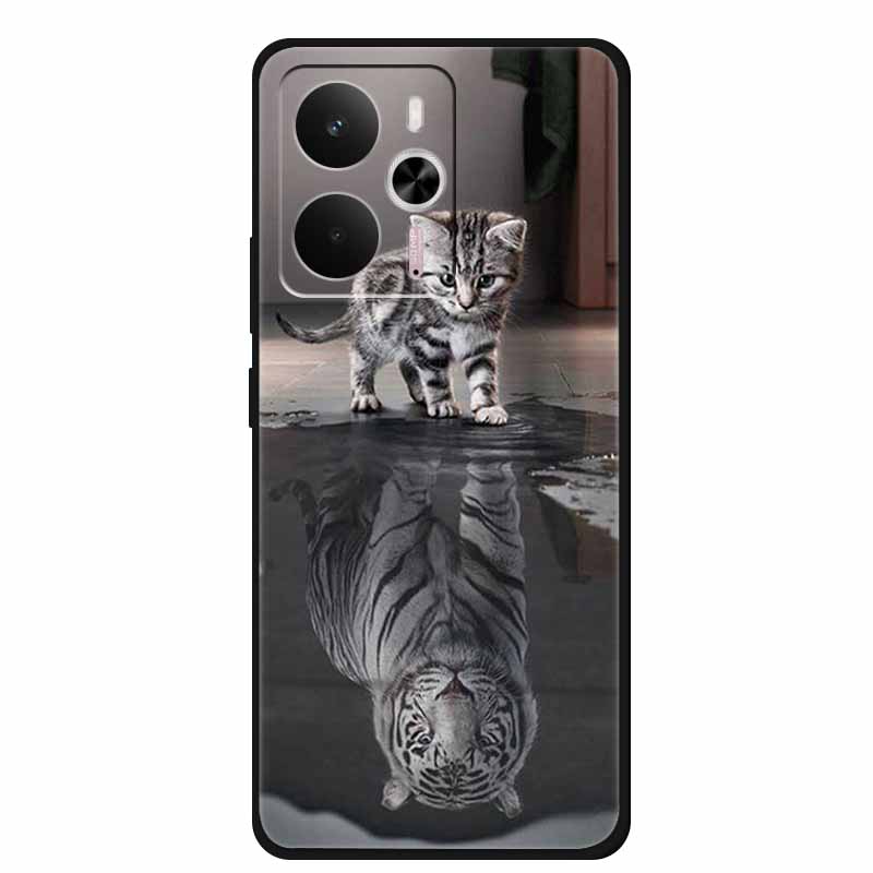 For Realme 14 Case Soft TPU Black Silicone Cover for Realme 14 5G Global RMX5070Soft Case Shockproof Cover RMX5070 Oppo Realme14