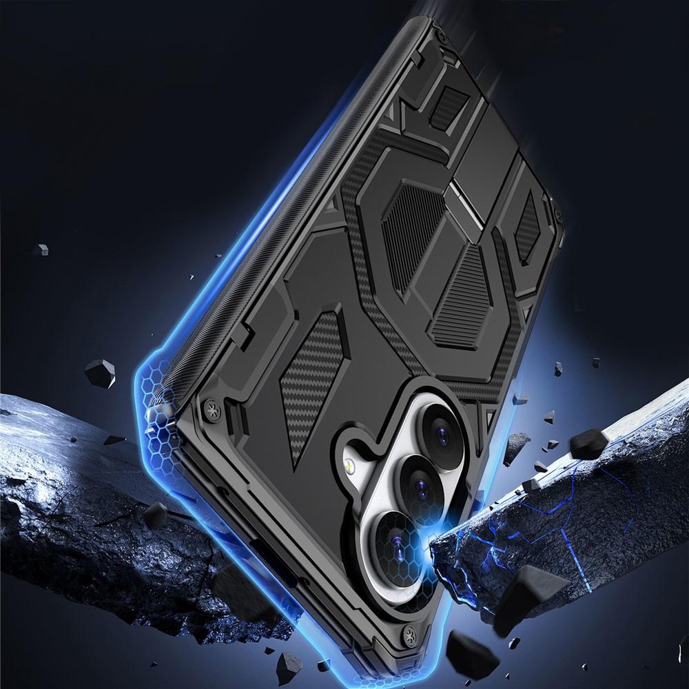 Armored Case for Samsung Galaxy Z Fold 8 Ultra, with Stand and Hinge Cover, for MagSafe, Black