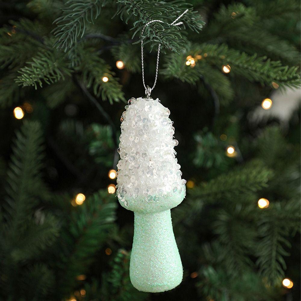 2pcs Cute Artificial Ice Cream Model Small Christmas Tree Hanging Decoration  Home Xmas Decor
