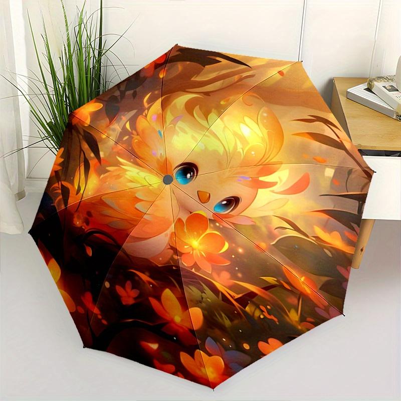 

1pc Good Luck Animals Automatic Open/CloseUmbrella-CuteUmbrella with Cute Design, Portable 3-Fold Compact Umbrella for Men & Women, Valentin