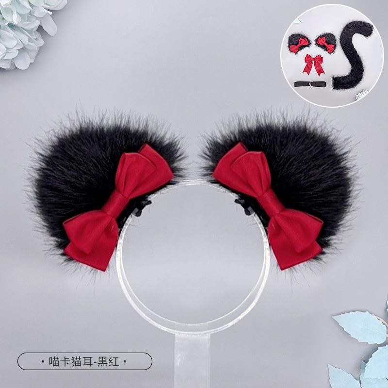 Sweet lolita cat ears headgear maid bow cos beast ears lo lady headgear lolita cat ears hairpin