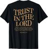 Vertraue auf den Herrn, Christlicher Religiöser Glaube Jesus (Auf der Rückseite) T-Shirt