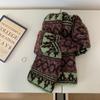 High-quality Scarf Women's Fair Island Jacquard Retro Knitted Autumn and Winter High-end Warm Versatile Scarf Men