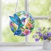 Acrylic Special Shape Bird Flower 5D DIY Diamond Painting Dots Pendant Diamond Painting Decor Rhinestone Diamond Art Pendants