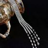 Neue Luxus Exquisite Kristall Meteor Lange Quaste Brosche Anstecknadel Für Frauen Mode Schulterkette Schmuck Party Geschenke