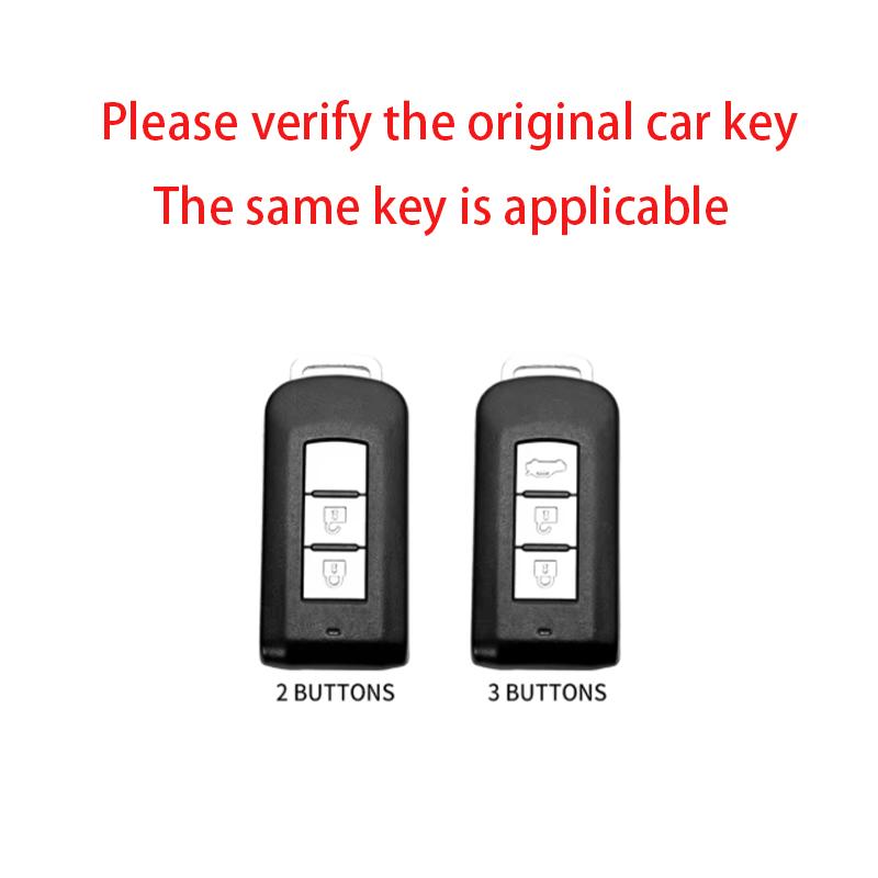 Alloy Car Key Cover Case Holder for Mitsubishi Outlander L200 ASX EVO Lancer Pajero Eclipse Cross Attrage Mirage L400 Shell