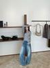 American retro washed scimitar old jeans men's and women's design cat whisker loose wide leg silhouette trousers