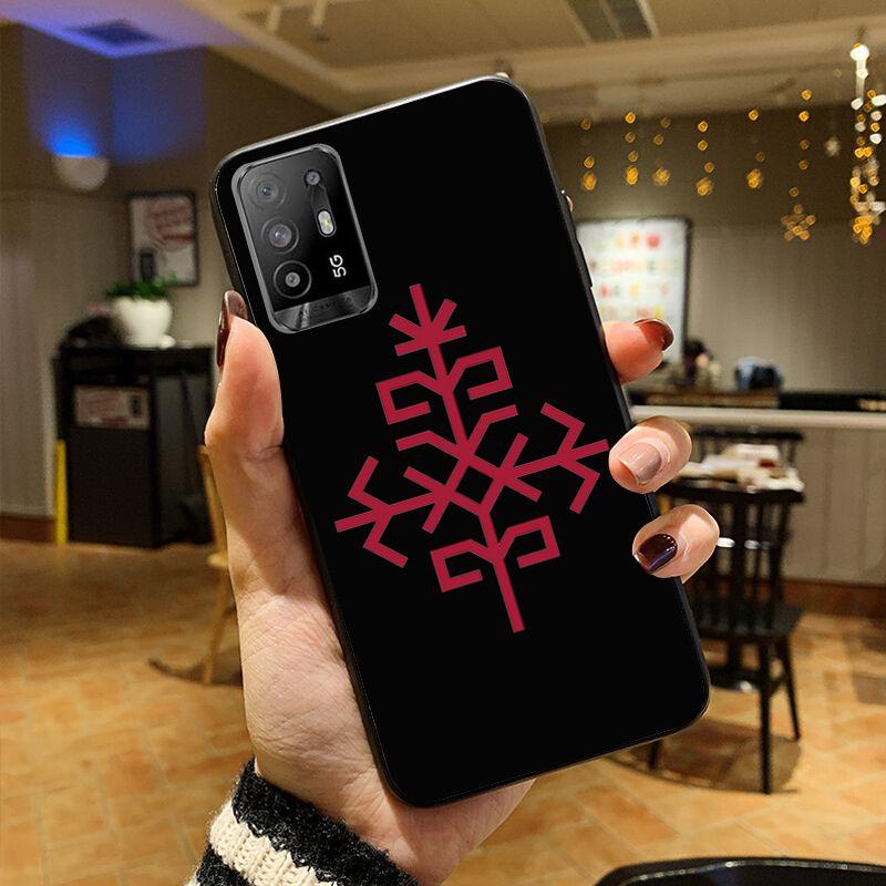 Cover per telefono albero del sole etnico lettone per OPPO A74 A94 5G A3S A5S A9 A12 A15S A52 A53S A72 A73 2020 A91 5G Custodie coque