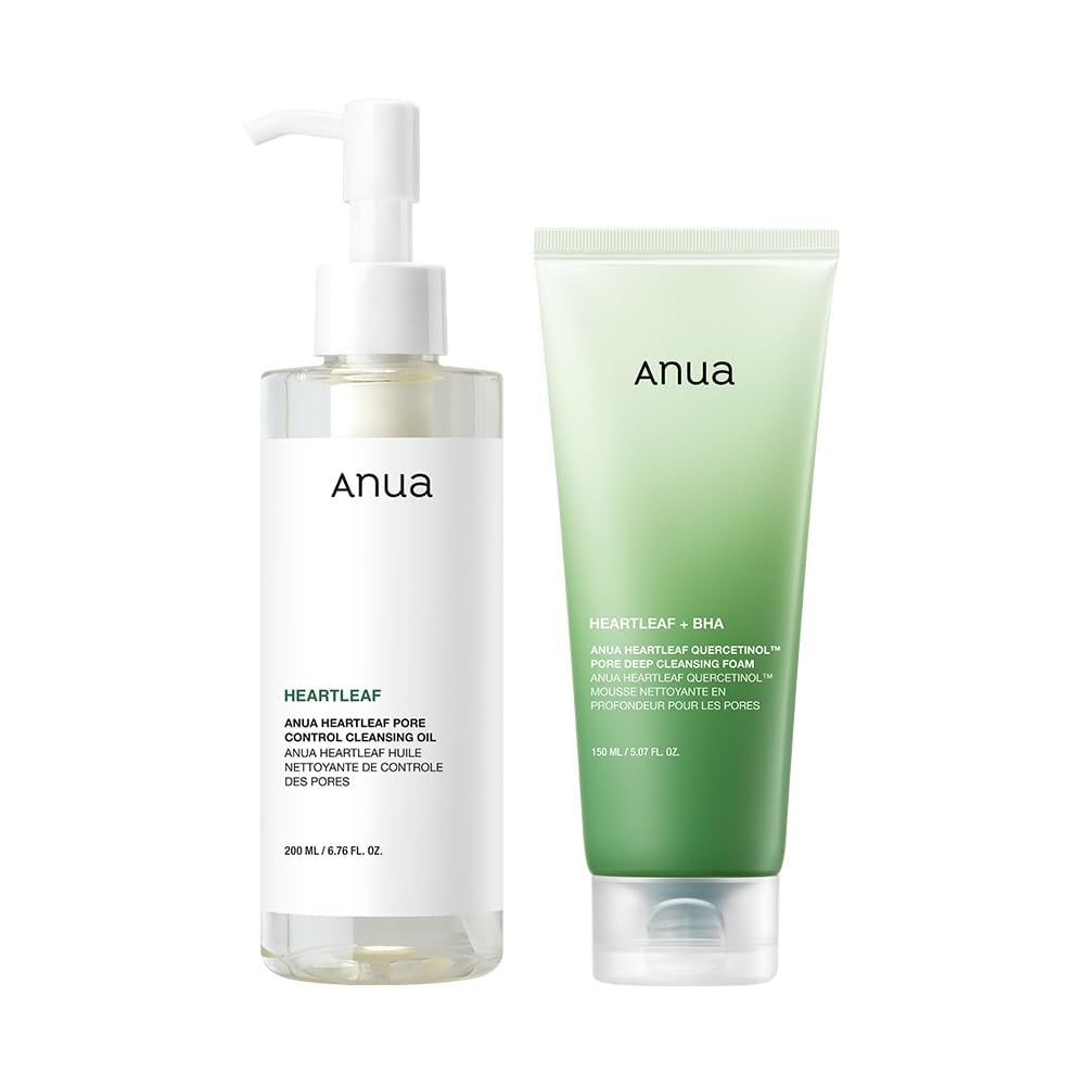 Dokudami Cleansing Oil 200ml + Face Wash 150ml Herbal Extracts Gentle Cleanser