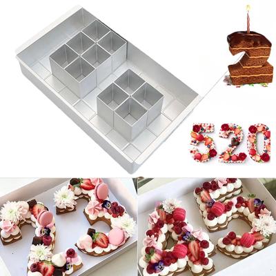 Number Letter Cake Mold Stainless Steel Cake Pans Baking Forms for Birthday and Wedding Anniversary Creative Mould