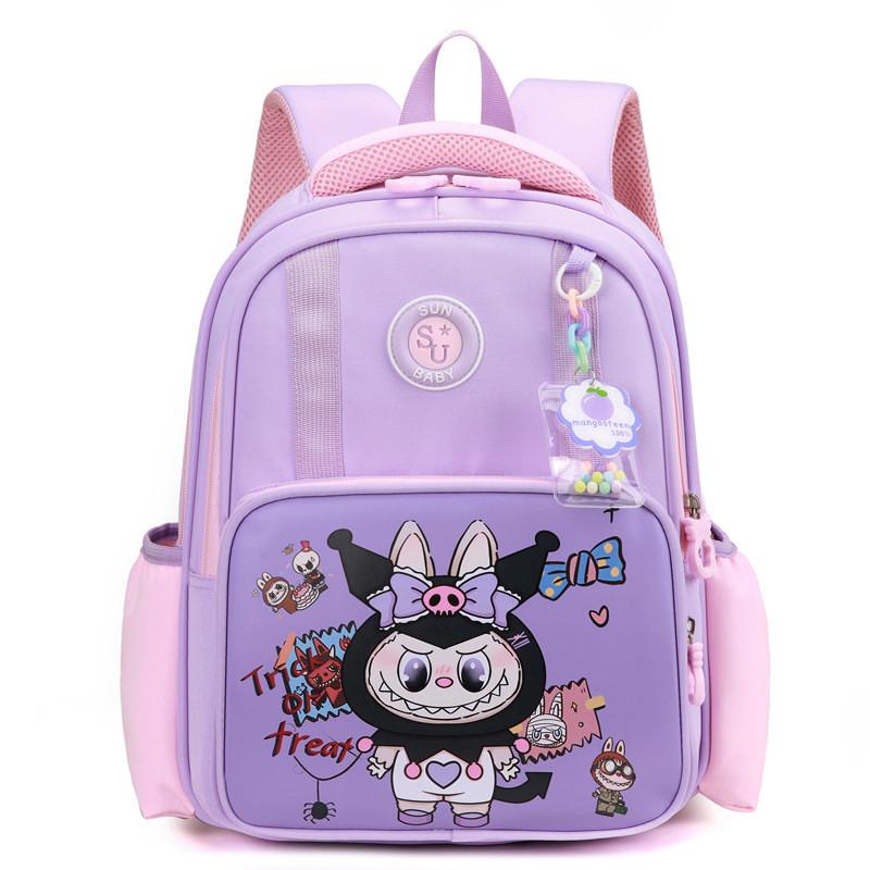 Kindergarten Kids School Bag For 13 Year Olds With Lightweight Nylon Material And Labubu Print Design