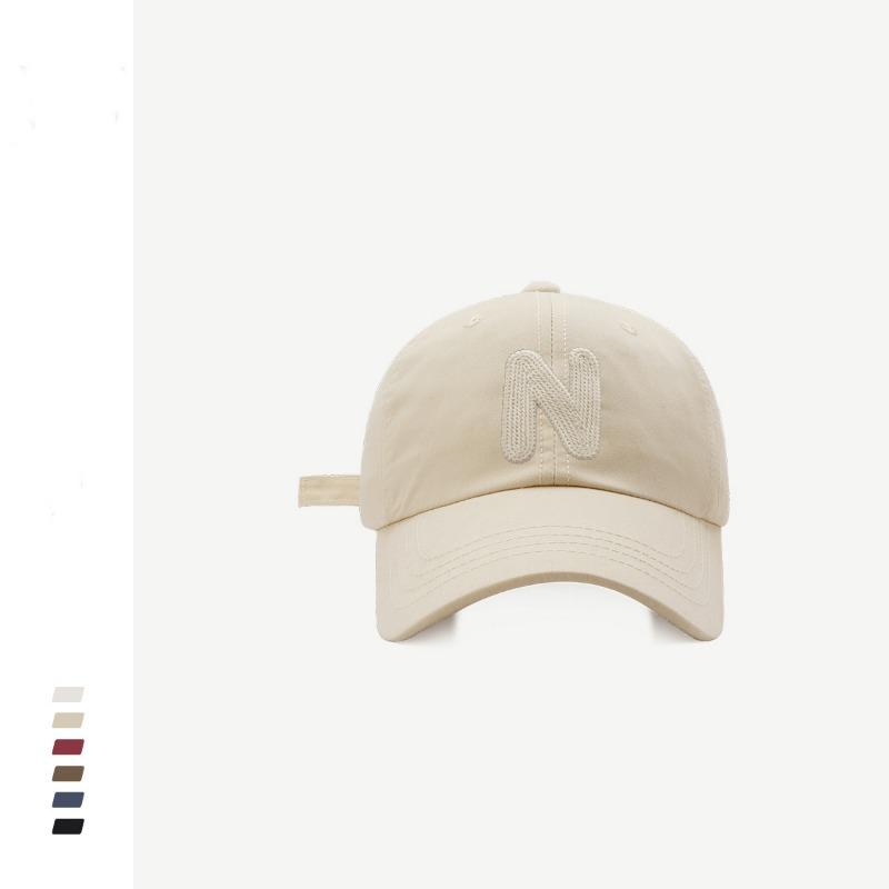 Street tide brand N soft top baseball cap men's and women's street racket spring and summer simple face cap