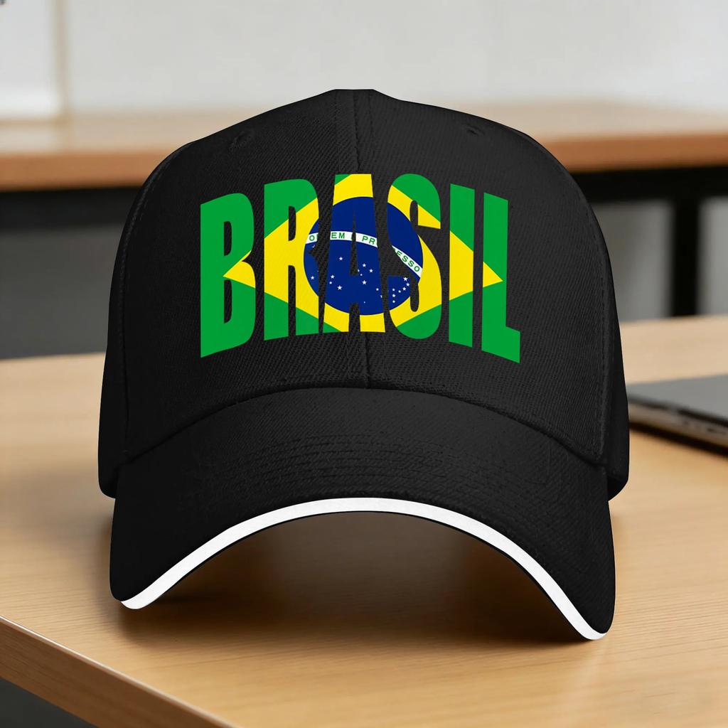 Brazil Flag Brasil Souvenirs Brazilian Fans Casual Baseball Cap Summer Trucker Hat Sun Visor Hiking Fishing Hip Hop Hats