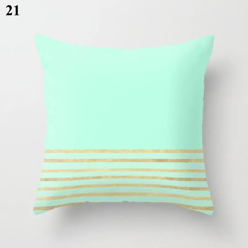 Nordic Modern New Geometric Mint Green Blue Pillowcase, Home Decor Living Room Sofa Decoration Cushion Cover 60x60 40x40 50x50