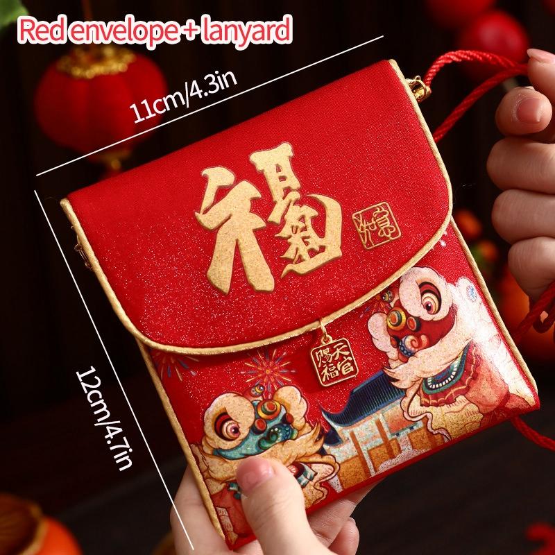 2026 Red Envelopes Chinese New Year Decorations 2026 Party Favors Gifts Bags Money Packaging Bags Spring Festival Red Pockets