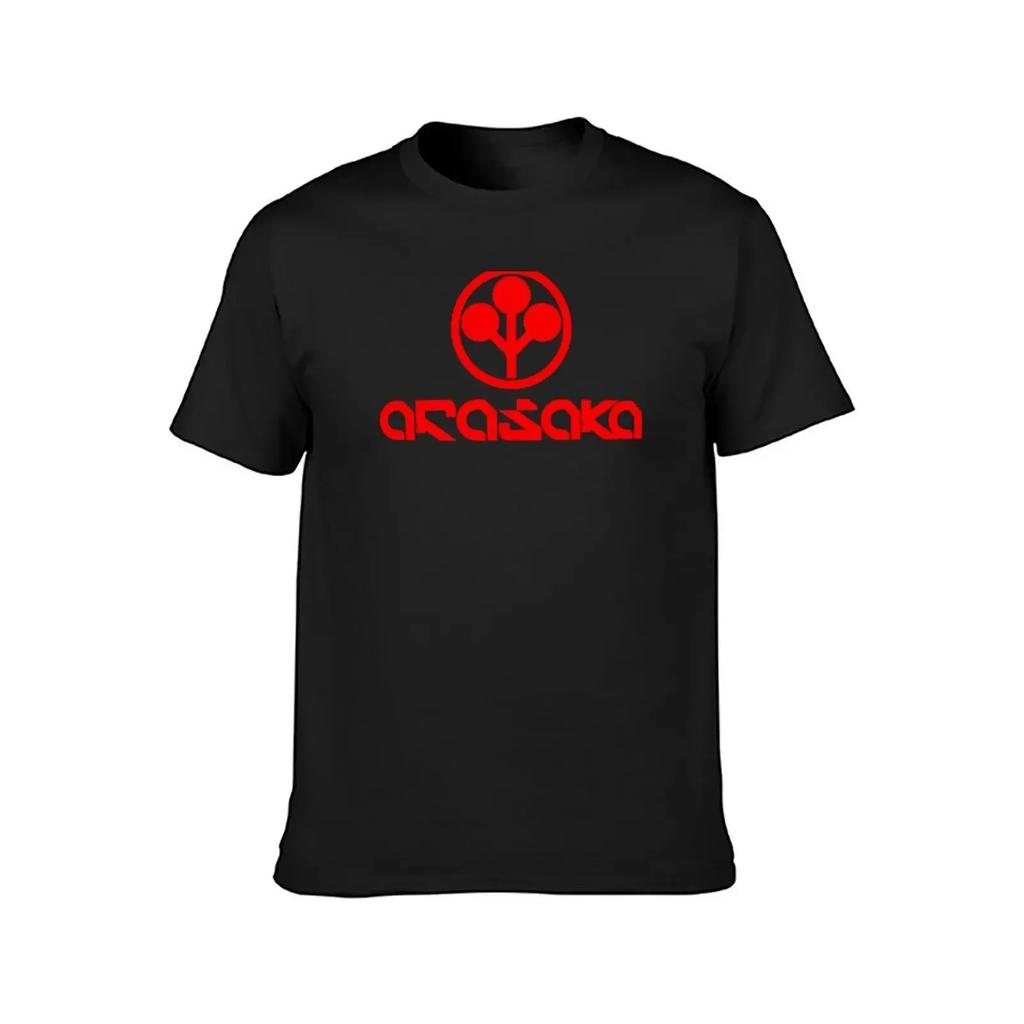 Arasaka T-Shirt new edition vintage clothes blanks customs heavy weight t shirts for men