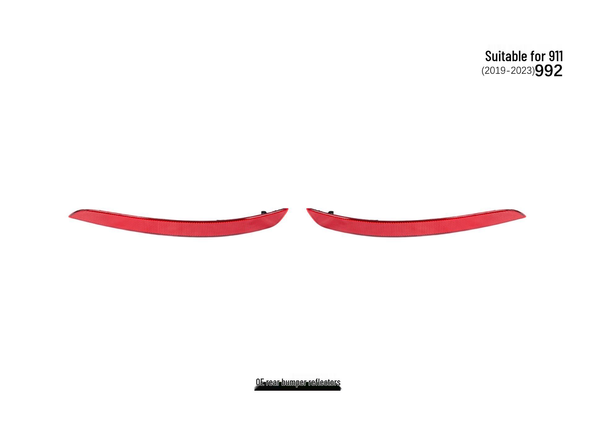Задние отражатели бампера для Porsche 911 992 2019+