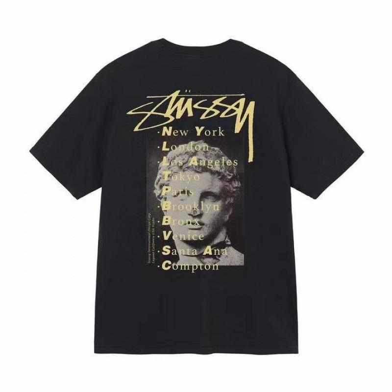 Grenzüberschreitende europäische und amerikanische Trendmarken, eine Vielzahl bedruckter Herren- und Damen-Kurzarm-T-Shirts, 220 Gramm lockere Streetwear-T-Shirts