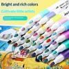 24 Colors Acrylic Paint Markers Waterproof Vibrant Colors For Art Creation Diy Crafts Drawing School Projects