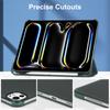 For iPad Pro 11 (2024) Case Stand PU Leather+PC Matte Back Tablet Case
