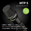 LEWITT MTP 5 Dynamic Microphone Cardioid XLR Wired Low Handling Noise High Gain Stage Vocal Recording Live Studio Microphone Holder Included
