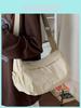 Nylon Shoulder Bag For Women Lightweight Casual Crossbody Purse With Inner Pockets
