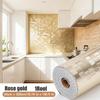 Waterproof 3D Wall Sticker PVC Gold Wallpaper  for Accenting Living Rooms Bathrooms Kitchens