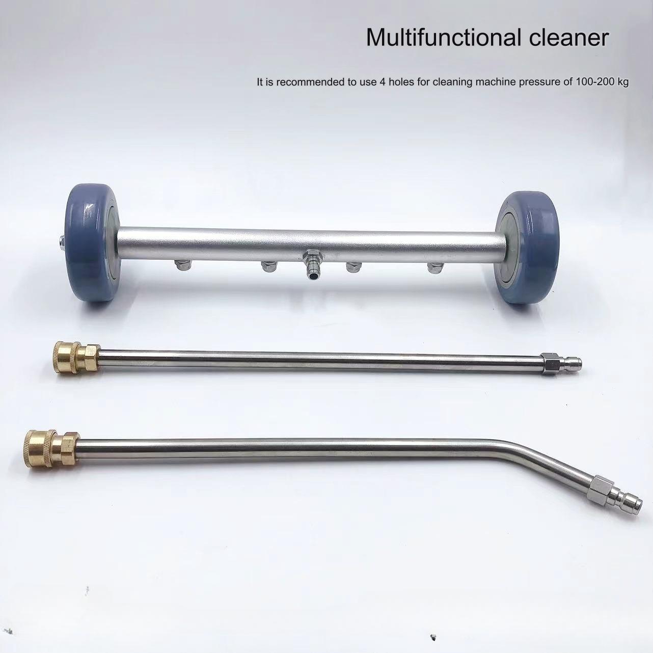 

5000PSI 15-дюймовая мойка высокого давления для чистки ходовой части автомобиля с водяной щеткой и 4-мя распылительными насадками