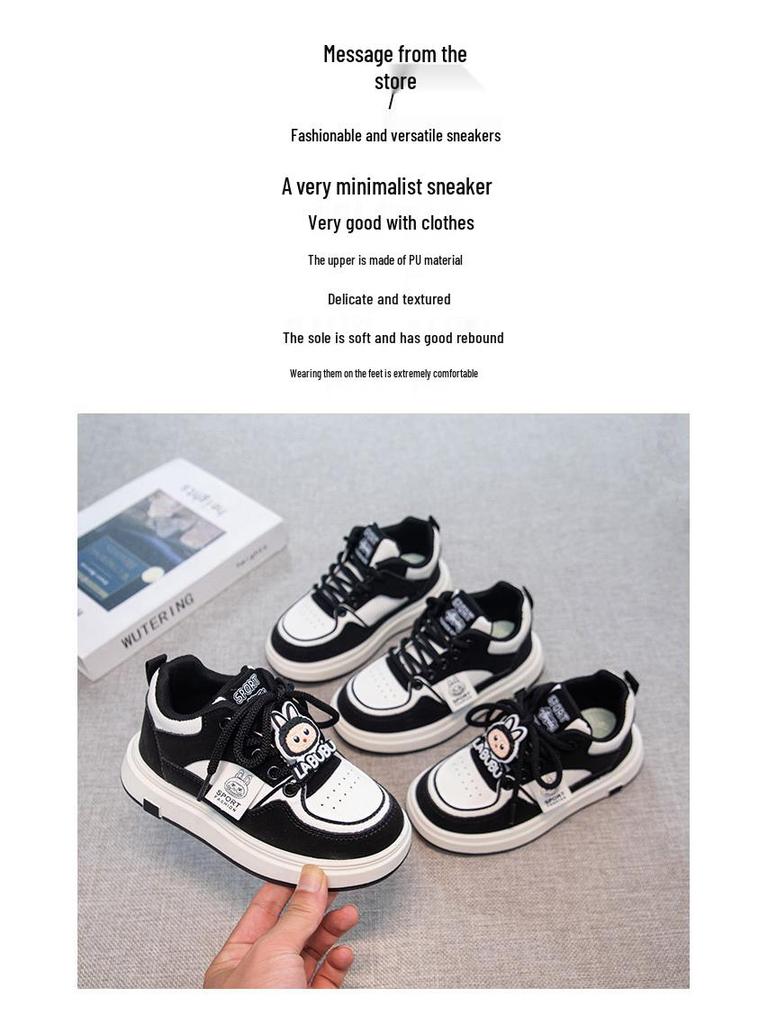 Boys' Lightweight Non-Slip Canvas Sneakers for Spring/Autumn 2025 - Big Kids Student Sports Shoes