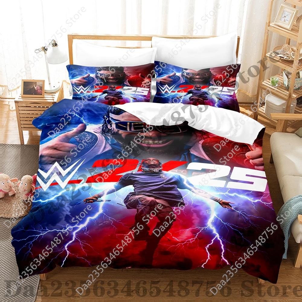 Comforter Lightning Jey Uso Bedding Set Single Twin Full Queen King Size Bed Set Adult Bedroom s Wwe 2K25 Bed