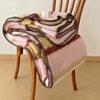 Half fluffy blanket, office nap shawl blanket, warm nap cover blanket, convenient to carry and keep warm