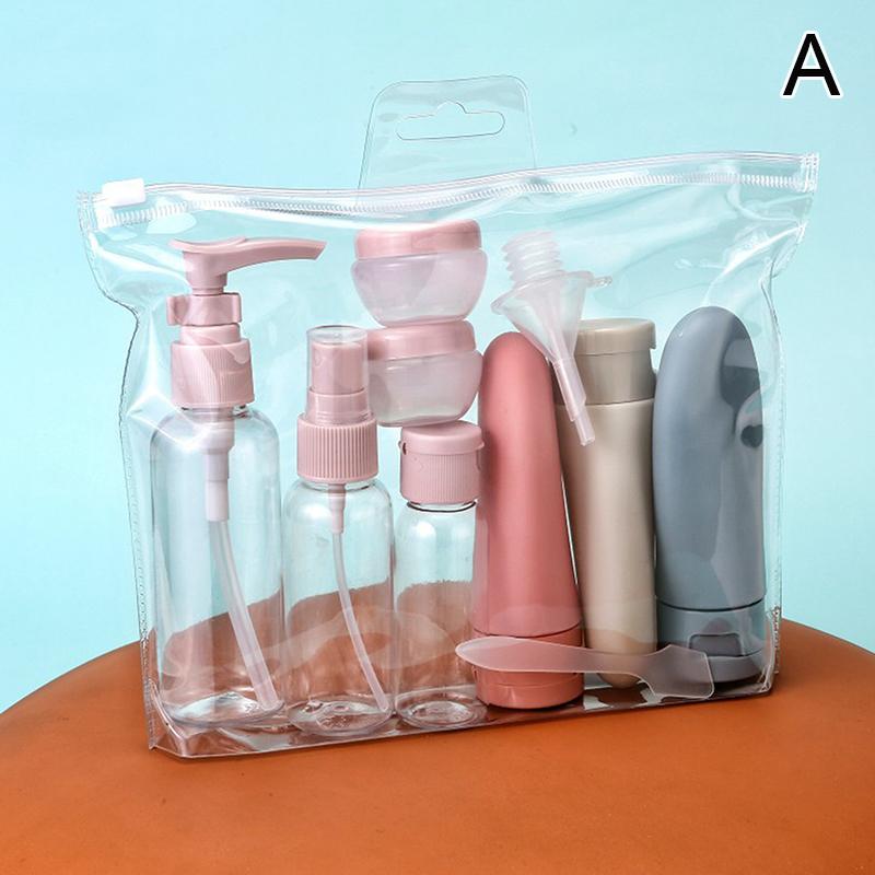 

11 шт. дорожных бутылочек с сумкой для хранения, дорожные пустые контейнеры для жидкого крема, лосьона, флакон-распылитель с мелкодисперсным распылителем, сжимаемые трубки