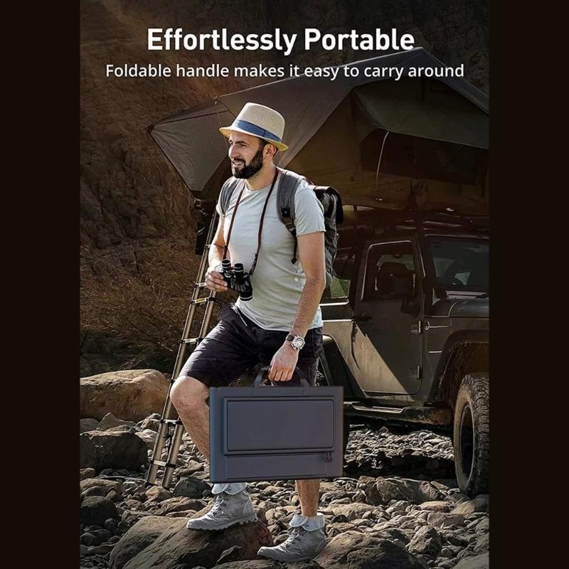 Portable Solar Charging Device 40W Folding Solar Charge Cell Plate Charging Device For Travelling Camping Hiking
