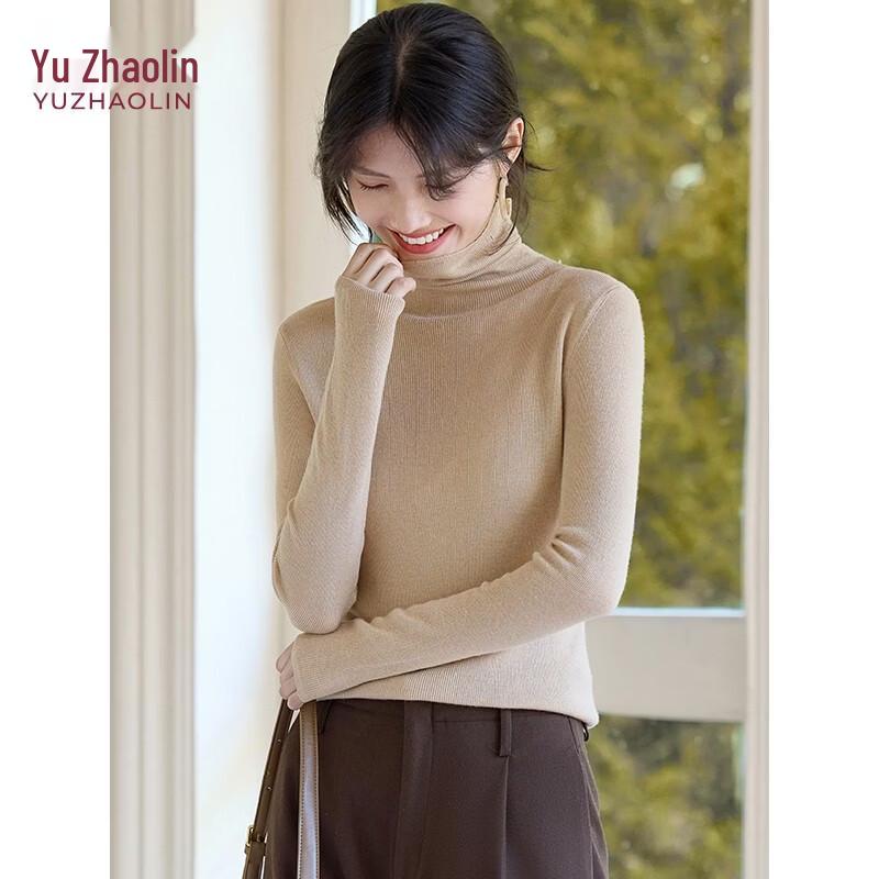 YUZHAOLIN Women's High-Neck Wool Blend Sweater