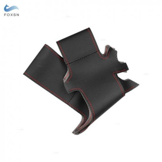 1x Steering Wheel Hand Sewing Leather Trim Cover For Honda Civic 9th 2012-2015