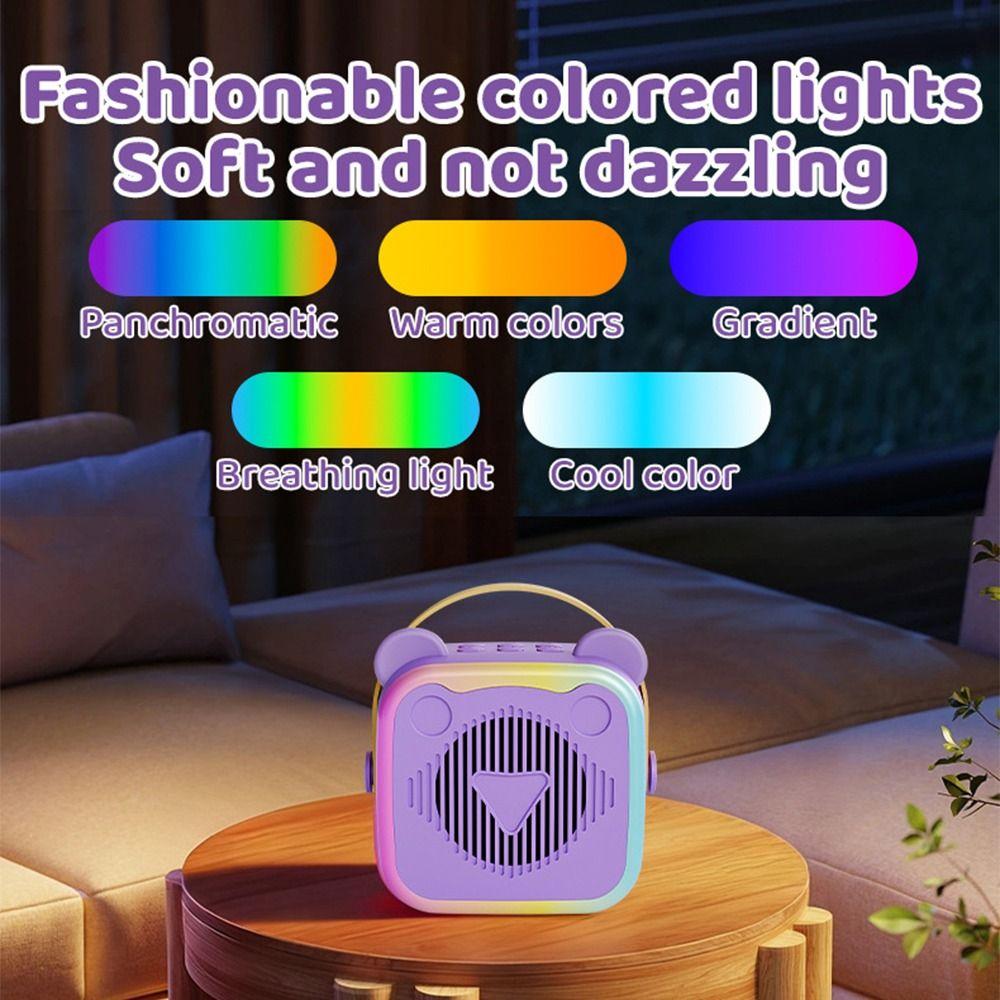 3.5mm Earphone Mini Karaoke Machine Portable Mini Home Karaoke Speaker  Outdoor Karaoke